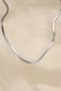 316L Steel Silver Color 45 cm Italian Chain Model Women's Necklace - 2