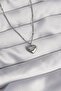 316L Steel Silver Color Heart Model Love Necklace