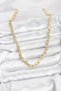 Gold Color Brass Tiffany Model Women's Necklace - 2