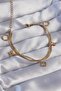 316L Steel Gold Color Double Chain Clover Design Bracelet