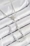 Brass Zircon Stone Pole Star Model Gold Color Y Necklace