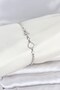 Silver Color Brass Sea Shell Model Women's Bracelet with Elevator Design
