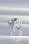 Brass Silver Color Octopus Earcuff Earrings with Pearls - 2