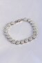 Vip Series Brass Zircon Stone Silver Color Heart Model Bracelet