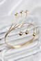 Pazu Bracelet with Gold Color Brass Inserts - 2