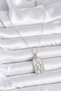 316l steel silver color chain capricorn zodiac sign zircon stone women necklace - 2