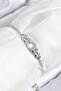 Brass Zircon Stone Chain Model Silver Color Elevator Women's Bracelet