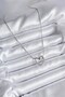 316L Steel Silver Color Heart Model Women's Necklace - 2