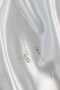 316L Steel Silver Color Zircon Stone Bow Detail Drop Necklace - 3