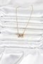 316L Steel Chain Gold Color Purple Butterfly Model Women's Necklace - 2