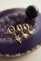 Set of 3 Earrings Gold Color Pole Star Model