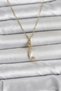 316L Steel Chain Gold Color Zircon Stone Mermaid Model Women's Necklace