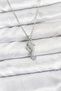 316L Steel Chain Silver Color Sea Horse Model Zircon Stone Women's Necklace