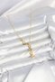 316L Steel Star Model Gold Color Zircon Stone Women's Necklace - 2