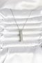 316L Steel Silver Color Ayetel Kursi Written Bar Bar Necklace - 3