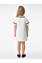 Ruffle Crew Neck Pocket Cotton Short Sleeve Dress - 3