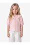 Cotton Bow-Detail Balloon-Sleeve Shirt with Lace Detail - 2