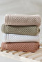 Neşe Home Valeron 4-Piece Hand & Face Towel Set 50X90 –930Gr, 100% Cotton, Soft and Absorbent