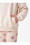 Cotton Patterned Long Sleeve Crew Neck Strawberry Printed 2-Piece Set - 3