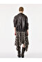 Asymmetrical Cut Plaid Midi Skirt - 4