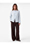Comfortable Fit Long Sleeve Shirt with Pockets, Stand Collar and Napoleon Closure Detail