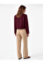 Regular Fit Double-Breasted Collar Long Sleeve Tweed Jacket with Flap Pocket Detail - 3