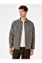 Comfortable Fit Embroidered Pocketed Long Sleeve Classic Collar Plaid Lumberjack Shirt - 2
