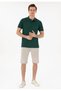 Gtp04Iy026 Dark Green Men's Polo Collar T-Shirt Pu-8731 - 4