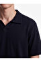 Regular Fit Short Sleeve Cotton Polo Neck T-Shirt - 4
