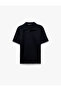Regular Fit Short Sleeve Cotton Polo Neck T-Shirt - 5