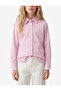 Cotton Classic Collar Long Sleeve Striped Poplin Shirt - 2