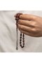 Silver Kazaz Tasseled Tight Amber Rosary - 4