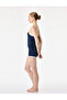 Lace Detailed Bowknot Comfortable Cut Camisole Polka Dot Viscose Shorts Pajama Bottoms - 3