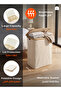 160L Laundry Hamper, 3 Sections, with Lid, Removable Bags, Handles, and Foldable Design