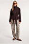 Belted Short Trench Coat Laz0013 Brown