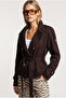 Belted Short Trench Coat Laz0013 Brown - 5