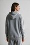 Women's Light Smoked Hooded Sweatshirt with Kangaroo Pocket and 3-Thread Inner Fleece - 3