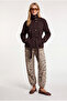 Belted Short Trench Coat Laz0013 Brown - 3
