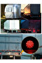 Red 1pc 16LED Round Tail Lights 10-30v Ip67 Waterproof Truck Trailer Tail Stop Turn Brake Lights Car - 7