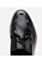 Men's Leather Black Tassel Detailed Classic Loafer - 4