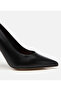 Women's Leather Black Thin Heeled Stiletto - 6