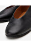 Women's Leather Black Ballerinas - 3