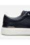 Genuine Leather Navy Blue Men's Casual Shoes - 3