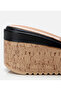 Women's Leather Black Stone Heeled Slippers - 4