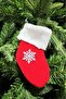 Christmas Pine Ornament Socks Red 18cm - 7