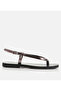 Women's Leather Gray Plain Sandals