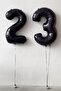 Black 23 Number Foil Balloon - 2