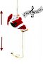 Christmas Ornament Climbing Santa Claus Musical Moving Chain Decoration - 4