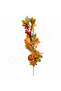 Halloween Themed Velvet Pumpkin Kokina Branch 70cm - 2