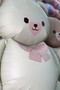 Teddy Bear Foil Balloon with Pink Bow Tie - 3